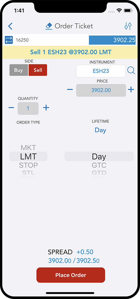 QST Mobile Trading Software For iOS and Android Offers Order Ticket Templates And Customizable Order Preview Dialog