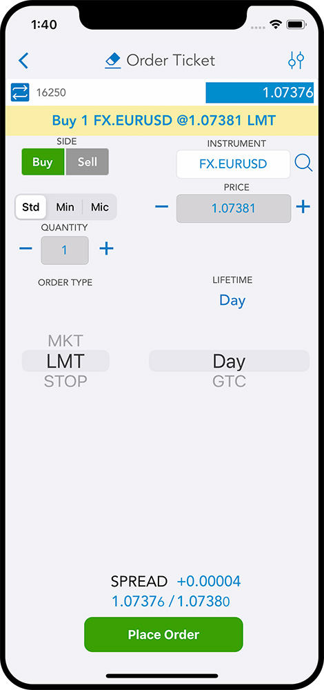 QST Mobile Trading Software For iOS and Android offers efficient order entry management solutions for seamless transaction processing. Trade Futures, Equities, FX, CFDs, Options.