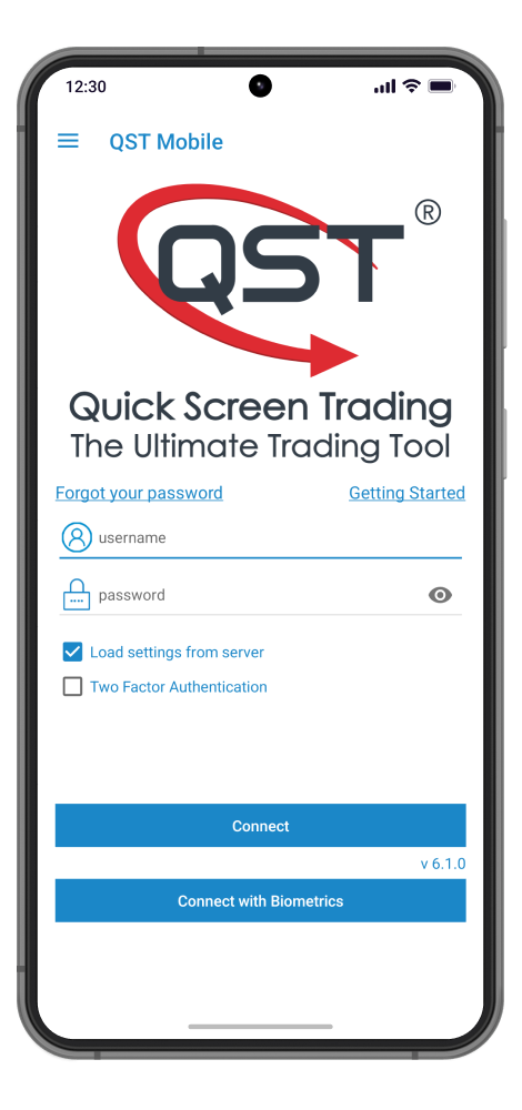 QST Mobile Trading App For iOS and Android. Application and Tool Supporting Asset Classes Like CFDs, FX, Equities, Futures